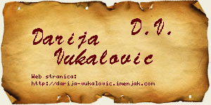 Darija Vukalović vizit kartica